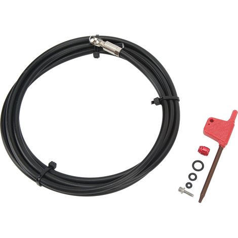 Tuyau d'huile de vélo 2m, drapeau rouge, clé, olive, raccord, aiguille à huile, kit pour SRAM LEVEL RED HRD ETAP S700 S900 ELIXIR 2 (1/5)
