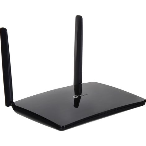 TP-Link Archer MR500 Router 4G + Advanced LTE CAT6, Wi-Fi AC1200 5GHz & 2.4GHz, 4 Gigabit Ports, 2 abnehmbare Antennen, NanoSIM, Kompatibel mit allen Netzbetreibern, Schwarz (1/5)