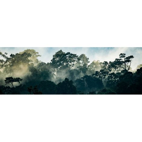 Tableau sur toile paysage et arbres 30x97 cm - Impression sur Toile Murale Décorative - Image imprimée en HD sur Toile - Toile sur Châssis en Bois FSC - Fabriqué en France (1/5)