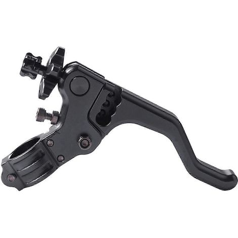 Levier d'embrayage court pour cascades 22 mm 7/8" pour guidon de motos tout-terrain, fixation rouge (noir) (1/4)