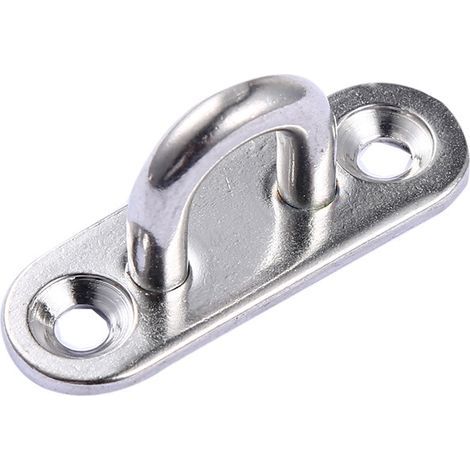 20 pieces Stainless Steel Eyelet Plates, M5 Ceiling Hooks, Fixing Hooks, Boat Accessories, for Awning, Wall Mounting (1/5)