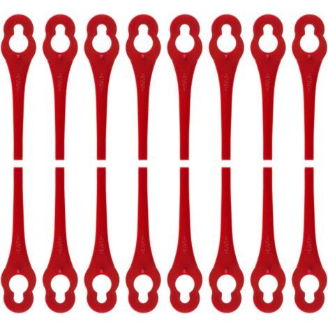 BUNTHAUS Lot de 100 Lames en Plastique de Rechange pour Coupe Bordure Florabest LIDL - Longueur 8,3cm (1/5)