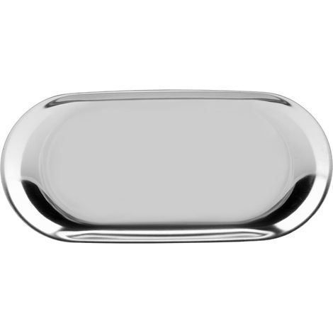 Aufbewahrungstablett aus Edelstahl im nordischen Stil, multifunktionale Kuchenplatte für Kosmetik, Schmuck, Büro, Schminktisch, Küche, Silber, Gold, Regenbogen (L) (1/5)