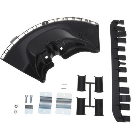 Jardiaffaires – Carter de protection plastique 420mm pour débroussailleuse – Fixation en acier – Bavette amovible – Utilisation professionnelle (1/3)