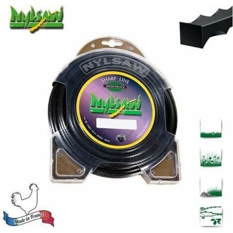 Coque fil nylon cranté NYLSAW - 4,50 mm x 16m - qualité professionnelle - fabrication française