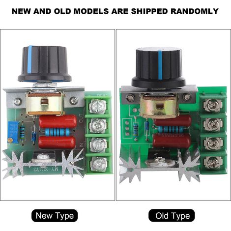 Contrôleur de vitesse de moteur à thyristors 220 V CA 2000 W, régulateur de puissance réglable pour la température (1/5)