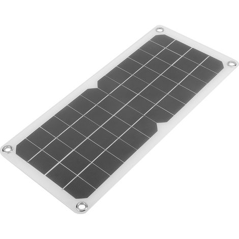 Panneau solaire flexible 10W 18V pour voiture, charge de batterie 12V, double port USB 5V pour téléphone, charge à suspendre à un sac à dos (1/5)