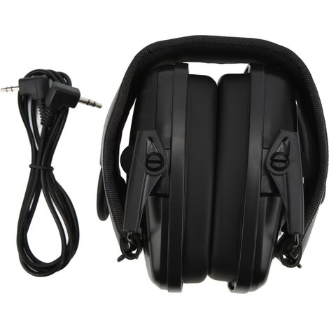Casque antibruit professionnel pour chasse et tir en extérieur, réduction de bruit, protection auditive, noir (1/5)