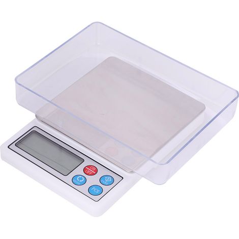 Hochpräzise elektronische digitale Küchenwaage mit LCD-Display für Lebensmittel und Obst, Wiegekapazität 3000 g/0,1 g, digitale Anzeige, Lebensmittelwaage (1/5)