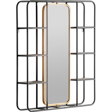 Miroir varese - Gris, doré (1/5)