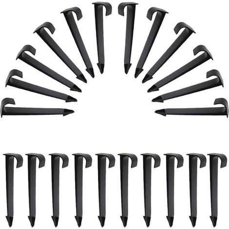 Lot de 50 Fixations Tuyau Arrosage Noir Robuste (1/5)