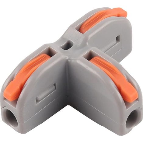 15 Pièces Bornes de Connexion,T11 Connecteur Electrique Rapide 1 entrée 2 sorties, Conducteur Compact Fils Connecteurs, 0.08-2.5(4.0) mm²,250V,32A,avec levier de commande (1/5)