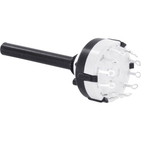 TRU COMPONENTS TC-DS4X3P TC-DS4X3P Commutateur rotatif 0.35 A Positions de commutation 3 3 x 30 ° 1 pc(s) (1/2)