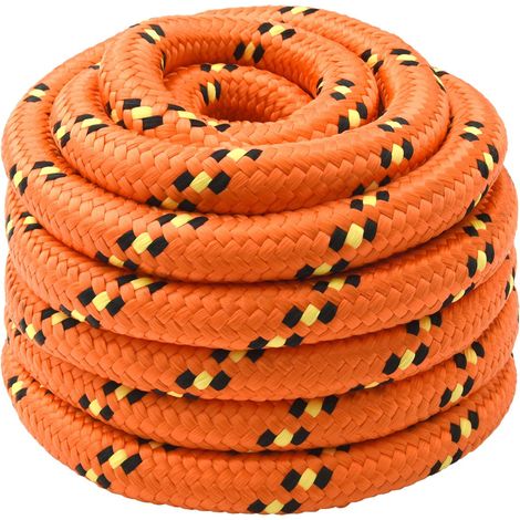 Corda multiuso 50 mm 5 m Arancione PP 15000 kg Carico massimo vidaXL