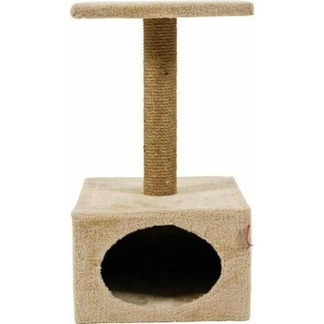Zolux Solo Katzenbaum Beige mit Nische und Plattform