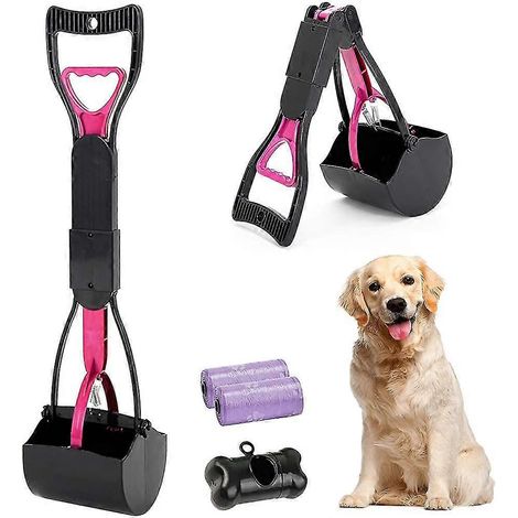 Ramasse-crottes pliable pour chiens et chats, à long manche
