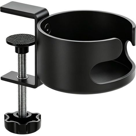 Clip-on desktop cup holder, spill-proof drink holder, water bottle holder - For table, outdoor use, living room, home, porch, patio, pool, beach, camping (1/4)