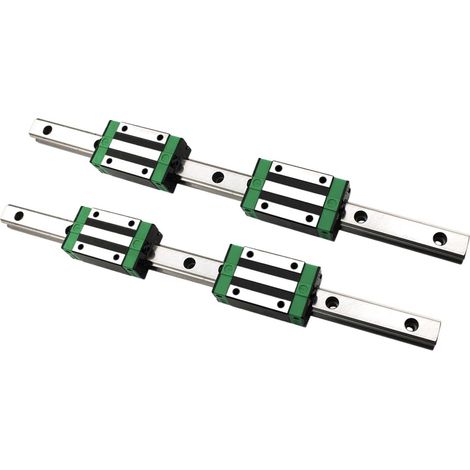 Rail de guidage linéaire Rail De Guidage Linéaire Carré 2 Pièces HGR20 + Chariot De Bloc Coulissant 4 Pièces HGH20CA For La Gravure De Routeur CNC Kit de rails CNC ( Color : 2Rail 4HGH20CA , Size : 14 (1/5)