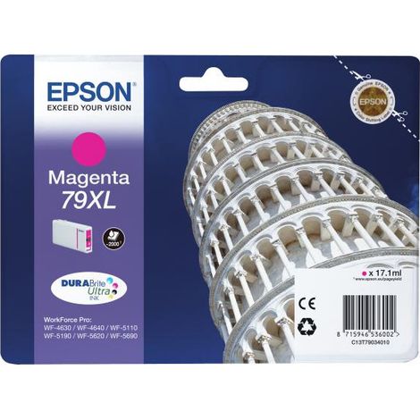 EPSON Cartouche d'encre 79 XL Magenta - Tour de Pise (C13T79034010)