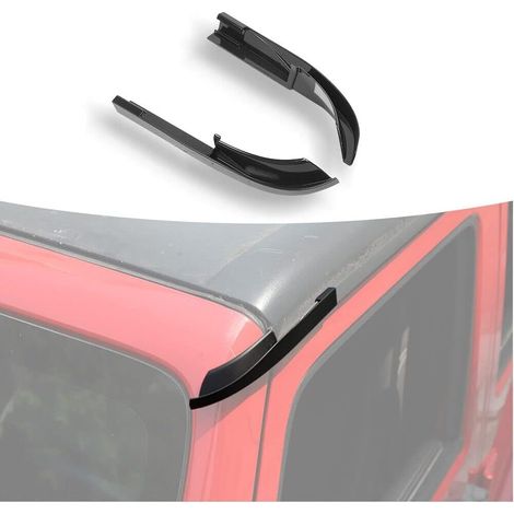 Extensions de gouttière en ABS pour Toit Rigide, déflecteur de Pluie, Compatible avec JK JKU 2007-2017 2/4 Portes, Accessoires extérieurs (1/5)
