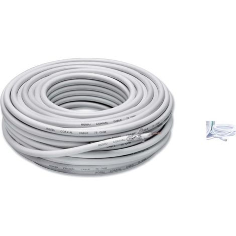 Cavo antenna parabola esatellite 6 mm 20 mt