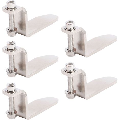 Lot de 5 cloueuses pneumatiques universelles en acier inoxydable avec crochet pour chevrons