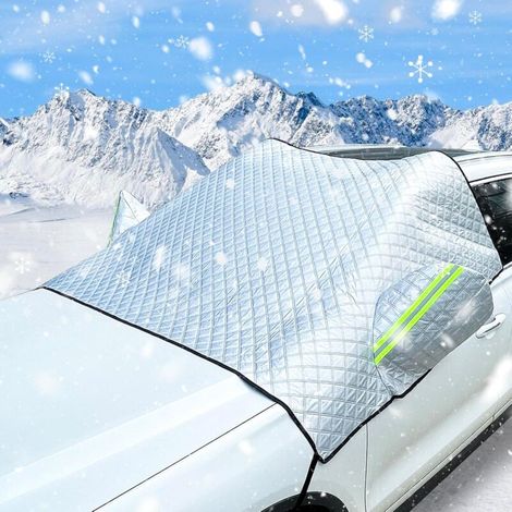 Car Windshield Cover, Winter Windshield Protector, Universal Foldable Antifreeze Protection Cover