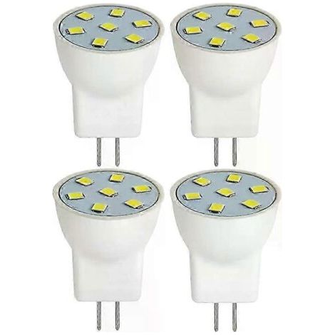 4 ampoules LED MR8 2W 12V GU40 à deux broches, blanc chaud 2700K-3000K pour éclairage extérieur basse tension et éclairage d'arbres-AquaForge (1/4)