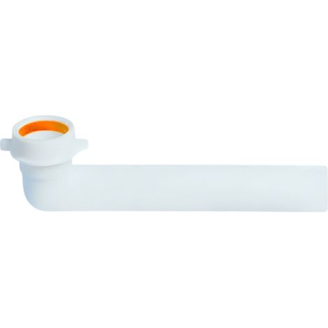 Tubo de prolongación del desagüe del fregadero, diámetro 40 mm, longitud 23 cm