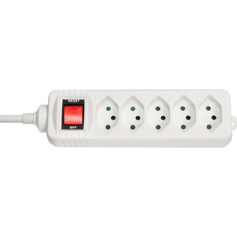 Lindy 73167 base múltiple 5 salidas AC Interior Blanco