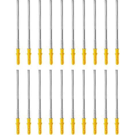 Set mit 20 unsichtbaren Wandregalhalterungen, unsichtbaren Wandregalträgern, Regalhalterungen und -stiften, ideal für eine stabile und vertikale Regalmontage. (1/5)