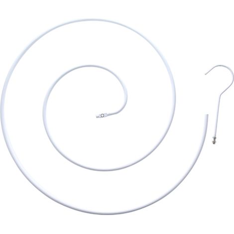 Percha redonda en espiral para sábanas, edredones y fundas de colchón.
