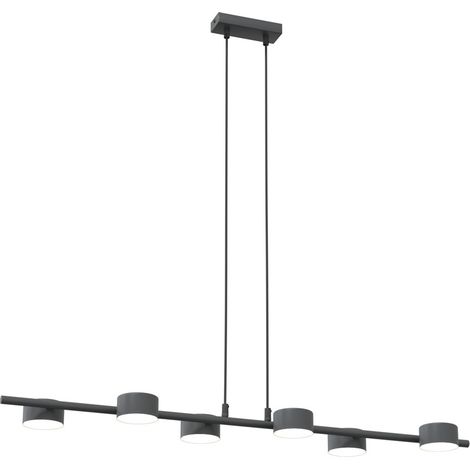 Lampada a sospensione loft nera SORA 6xGX53 12W Emibig (1/5)