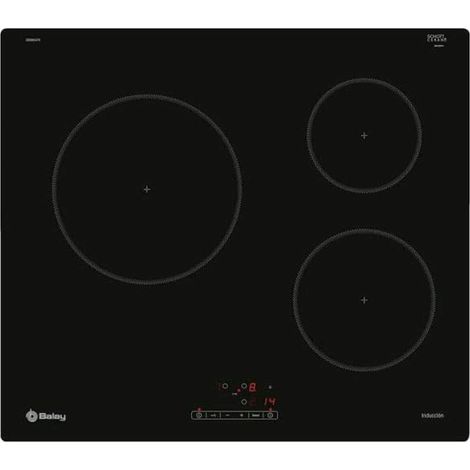 Induktionskochfeld - Balay - 3EB864FR - 60 cm - Schwarz - 3 Kochzonen - Touch-Bedienung
