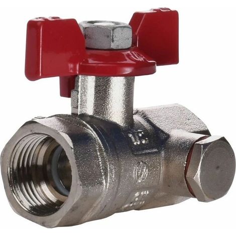 Vanne à sphère PN30 SENA ACS Manette Papillon rouge Femelle/Femelle 1" (26/34) A PURGE - Arco (1/3)