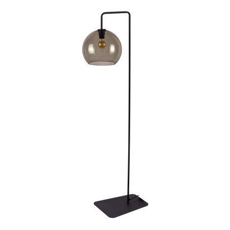 Lampada da terra Nowodvorski Monaco nera E27 in vetro 160cm