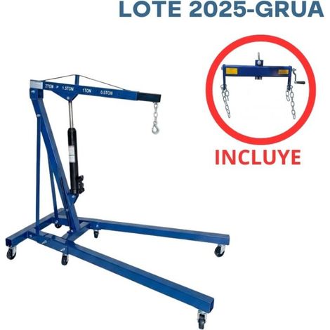 Grue hydraulique 2 tonnes avec balance de 500 kg