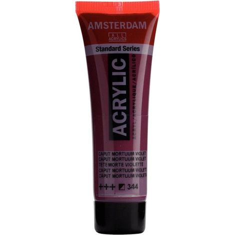 Peinture acrylique - Amsterdam - Caput Mortum Violet - 20 Ml - Haute résistance - Diluable à l'eau (1/2)