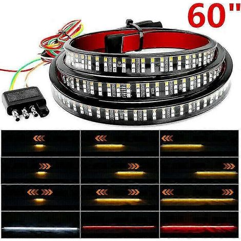 Barre lumineuse LED pour hayon de camion, feu stop, feu de recul, clignotant, bande arrière 2020 (1/5)