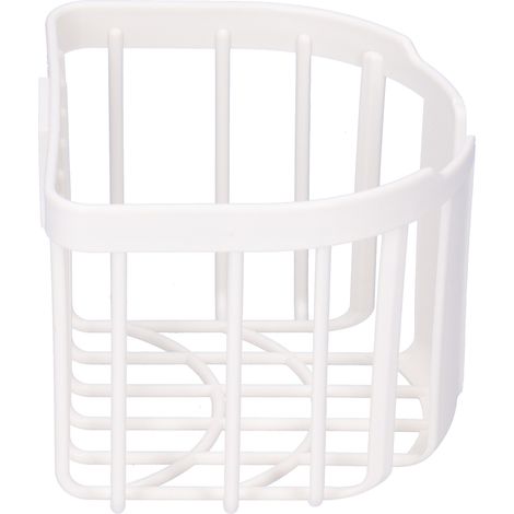 Wandmontierter Toilettenpapierhalter mit großem Fassungsvermögen, ohne Bohren, weiß, zur Wandmontage (1/5)