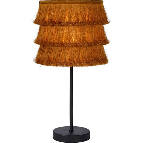 Lampe de table franges brun/noir E14 Extravaganza Lucide (1/5)