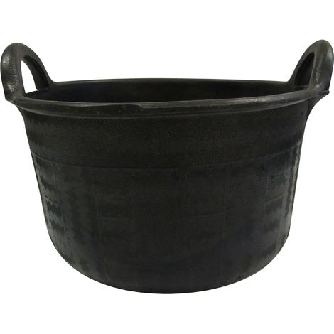 Heavy Duty Rubber Flexi Tub 30L (Builders Mixing Bucket with Handles) (1/5)