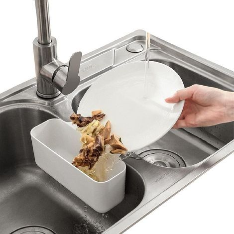 Sink Drain Strainer Basket Kitchen Food Waste Leftovers Food Catcher Garbage Corner Sink Strainer (1/4)