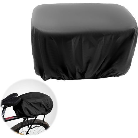 Protection Pluie Velo Imperméable Premium pour Vélo Housse Élastique pour Sacoches, Paniers et Porte-Bagages Taffetas Haute Résistance Noir Élégant - Adaptable et Durable