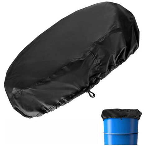 Housse de tambour gallon ,Bouchon anti-poussière pour baril, Fermeture à cordon de serrage,Tissu Oxford robuste, Utilisation pour patio, jardin, cour, pelouse, arrière-cour, 65 x 10 cm, 1 pièce (1/5)