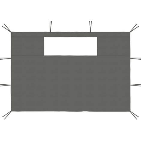 Parois latérales de belvédère avec fenêtres 2 pcs Anthracite (1/5)