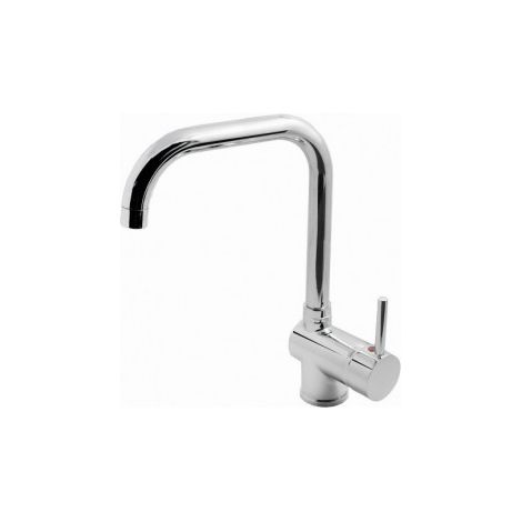 Crolla 1670CR Miscelatore Cucina Monocomando Canna Alta Girevole 360° Cartuccia Ceramica colore Cromo (1/2)