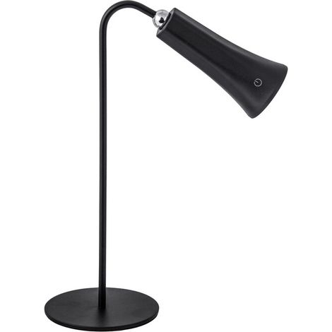 LAMPADA LED RICARICABILE DA TAVOLO ALICE NERO- 12,0 pz