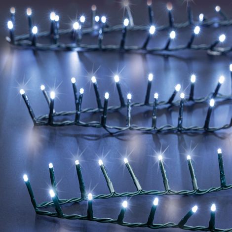 Guirlande Lumineuse Extérieur 50 m 2000 LED Blanc froid et 8 jeux de lumière - Feeric Christmas (1/2)