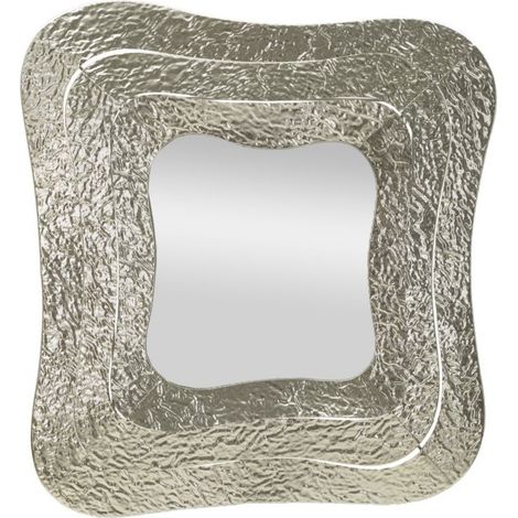 Miroir Mural Design "Aury" 79cm Argent (1/5)